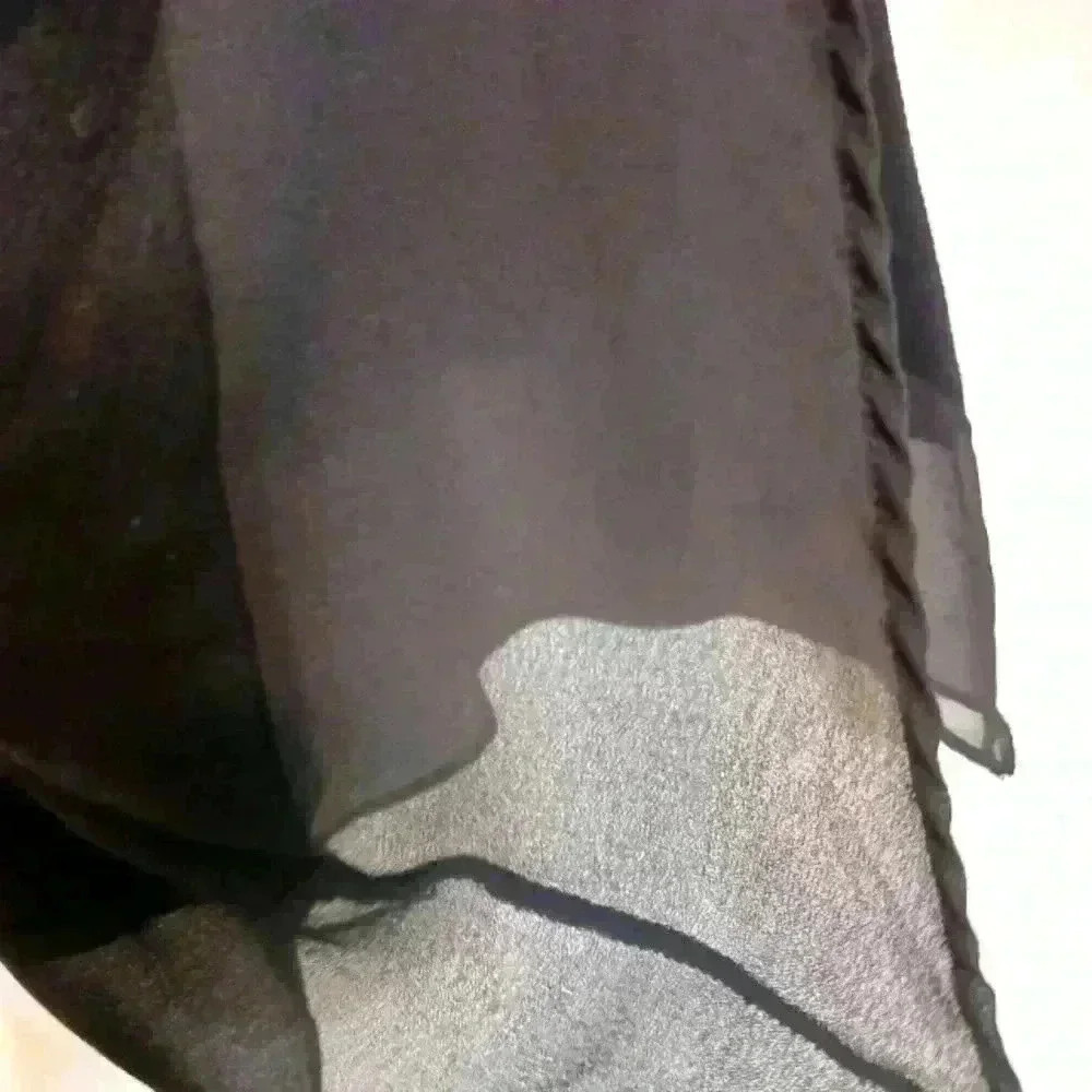 Ellen Tracy vest open front cardigan size XL. Sheer detail at bottom. - Picture 5 of 11